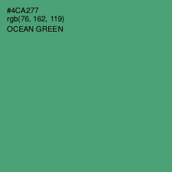 #4CA277 - Ocean Green Color Image