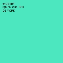#4CE6BF - De York Color Image