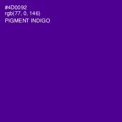 #4D0092 - Pigment Indigo Color Image