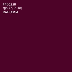 #4D0228 - Barossa Color Image