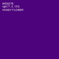 #4D037B - Honey Flower Color Image
