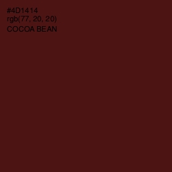 #4D1414 - Cocoa Bean Color Image