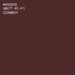 #4D2A29 - Cowboy Color Image