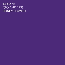 #4D2A79 - Honey Flower Color Image