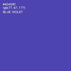 #4D43B1 - Blue Violet Color Image
