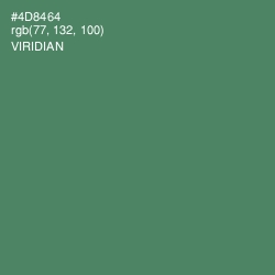 #4D8464 - Viridian Color Image