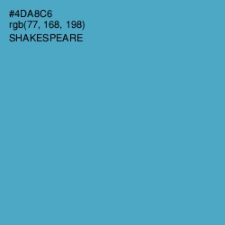 #4DA8C6 - Shakespeare Color Image