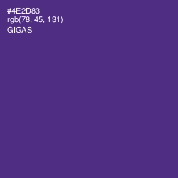 #4E2D83 - Gigas Color Image