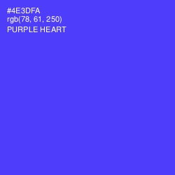 #4E3DFA - Purple Heart Color Image