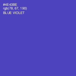 #4E43BE - Blue Violet Color Image