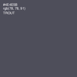 #4E4E5B - Trout Color Image