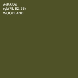 #4E5226 - Woodland Color Image