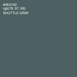 #4E6162 - Shuttle Gray Color Image