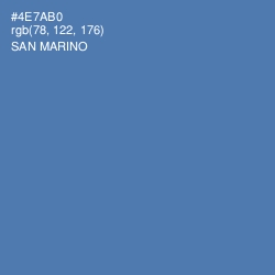 #4E7AB0 - San Marino Color Image
