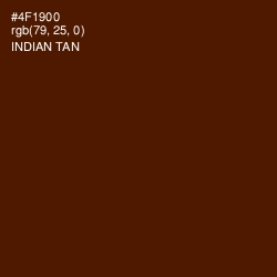 #4F1900 - Indian Tan Color Image