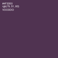 #4F3350 - Voodoo Color Image