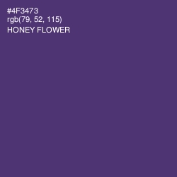 #4F3473 - Honey Flower Color Image
