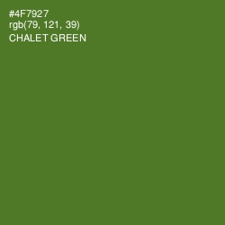 #4F7927 - Chalet Green Color Image