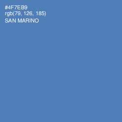#4F7EB9 - San Marino Color Image