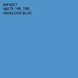 #4F92C7 - Havelock Blue Color Image