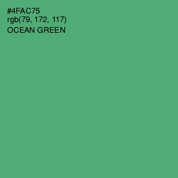#4FAC75 - Ocean Green Color Image