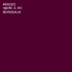 #50002C - Bordeaux Color Image