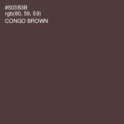 #503B3B - Congo Brown Color Image