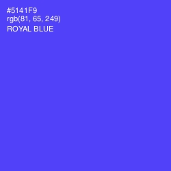 #5141F9 - Royal Blue Color Image