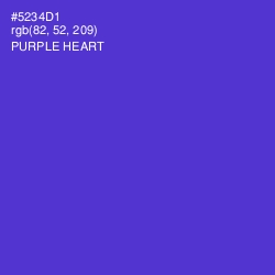 #5234D1 - Purple Heart Color Image