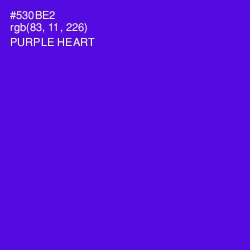 #530BE2 - Purple Heart Color Image