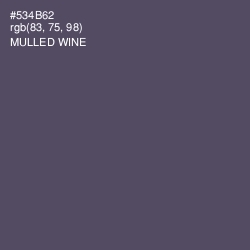 #534B62 - Mulled Wine Color Image