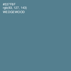 #537F8F - Wedgewood Color Image