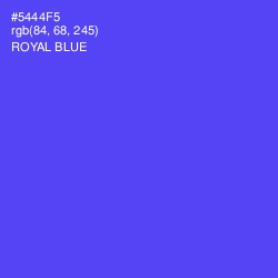 #5444F5 - Royal Blue Color Image