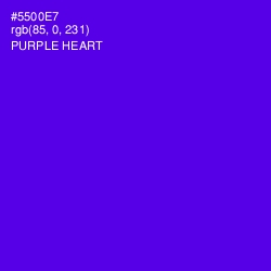 #5500E7 - Purple Heart Color Image