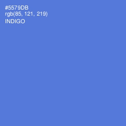 #5579DB - Indigo Color Image