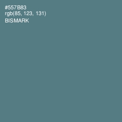 #557B83 - Bismark Color Image