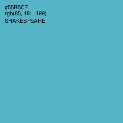#55B5C7 - Shakespeare Color Image