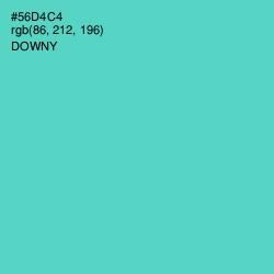 #56D4C4 - Downy Color Image