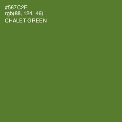 #587C2E - Chalet Green Color Image
