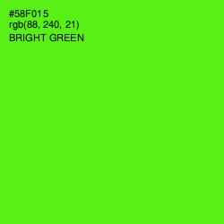 #58F015 - Bright Green Color Image