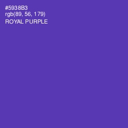 #5938B3 - Royal Purple Color Image