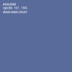 #596B9B - Waikawa Gray Color Image