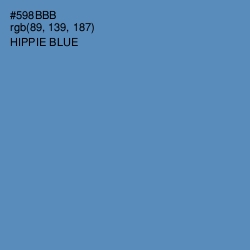 #598BBB - Hippie Blue Color Image