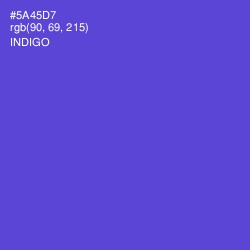 #5A45D7 - Indigo Color Image