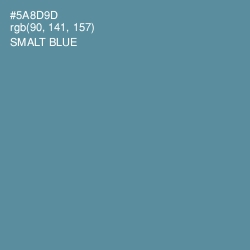 #5A8D9D - Smalt Blue Color Image