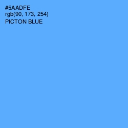 #5AADFE - Picton Blue Color Image