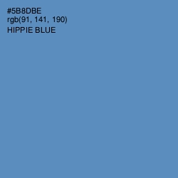 #5B8DBE - Hippie Blue Color Image