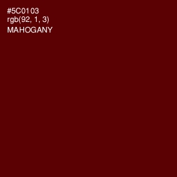 #5C0103 - Mahogany Color Image