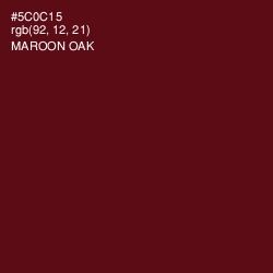 #5C0C15 - Maroon Oak Color Image