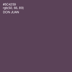 #5C4259 - Don Juan Color Image